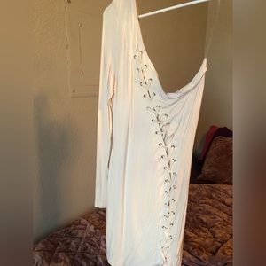 Miss 8 T-shirt Dress Cream